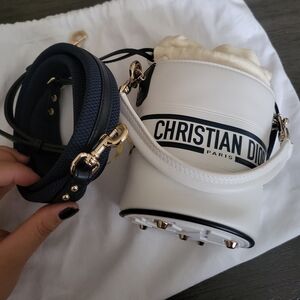 Christian Dior Vibe Mini Calfskin Leather Bucket Bag